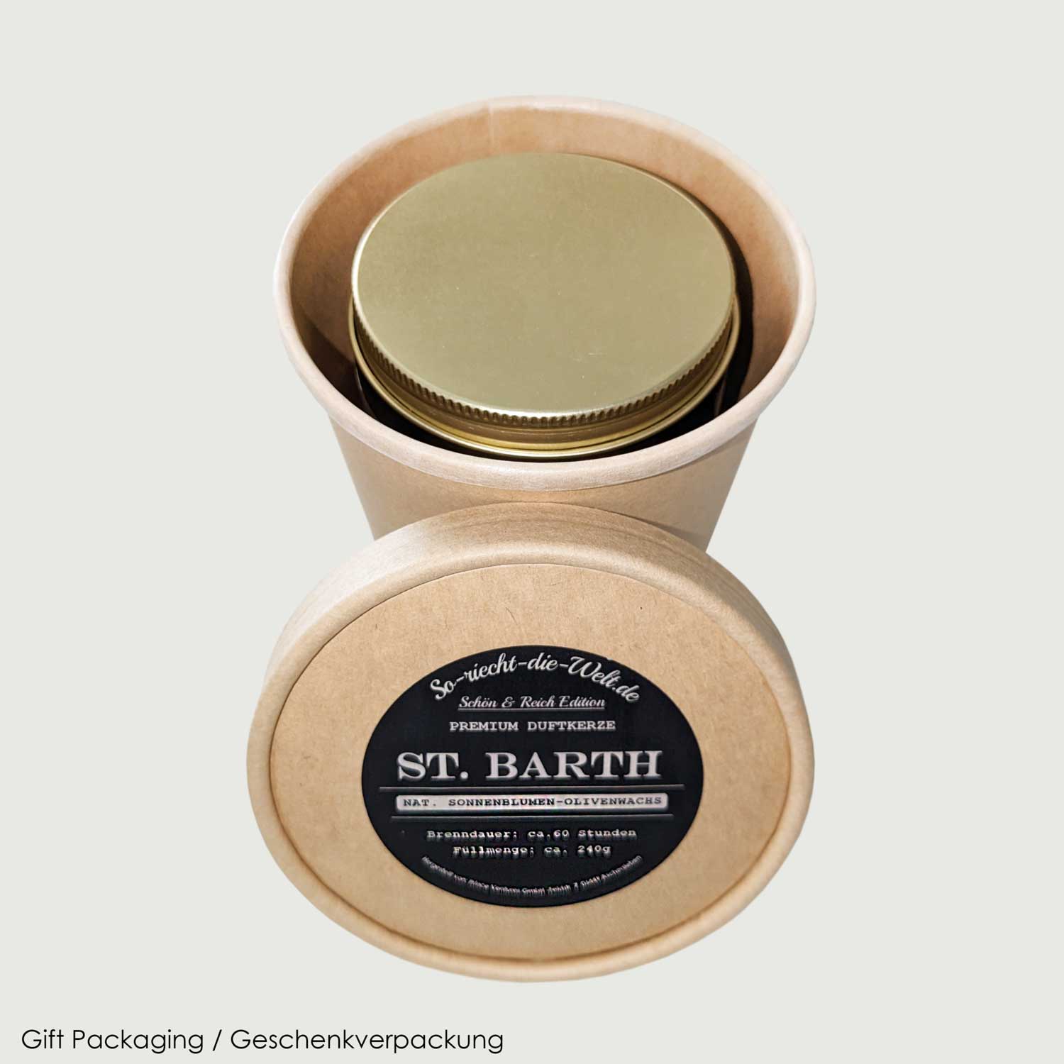 Lissabon Duftkerze - Meeresschaumrose | Küstenjasmin | Vetiver